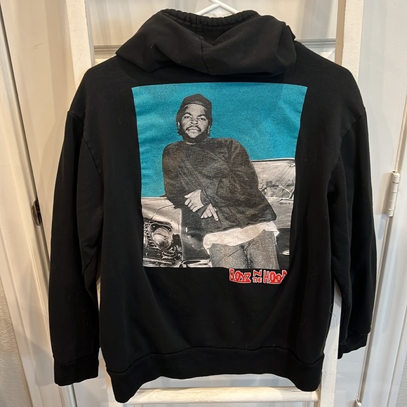 Boyz In The Hood Hoodie Sz Men’s Small Black w/“doughboy” Front & Image On Back - Picture 6 of 7